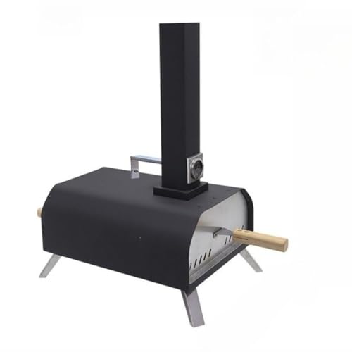 ピザオーブン、トースター、11インチ、ポータブル、ステンレススチール製薪焼きピザオーブン、家庭用、屋外用、均一熱温度計、家庭/屋外キャンプ用(12インチ手動回転ペレットピザオーブン) Youlines (11インチです)